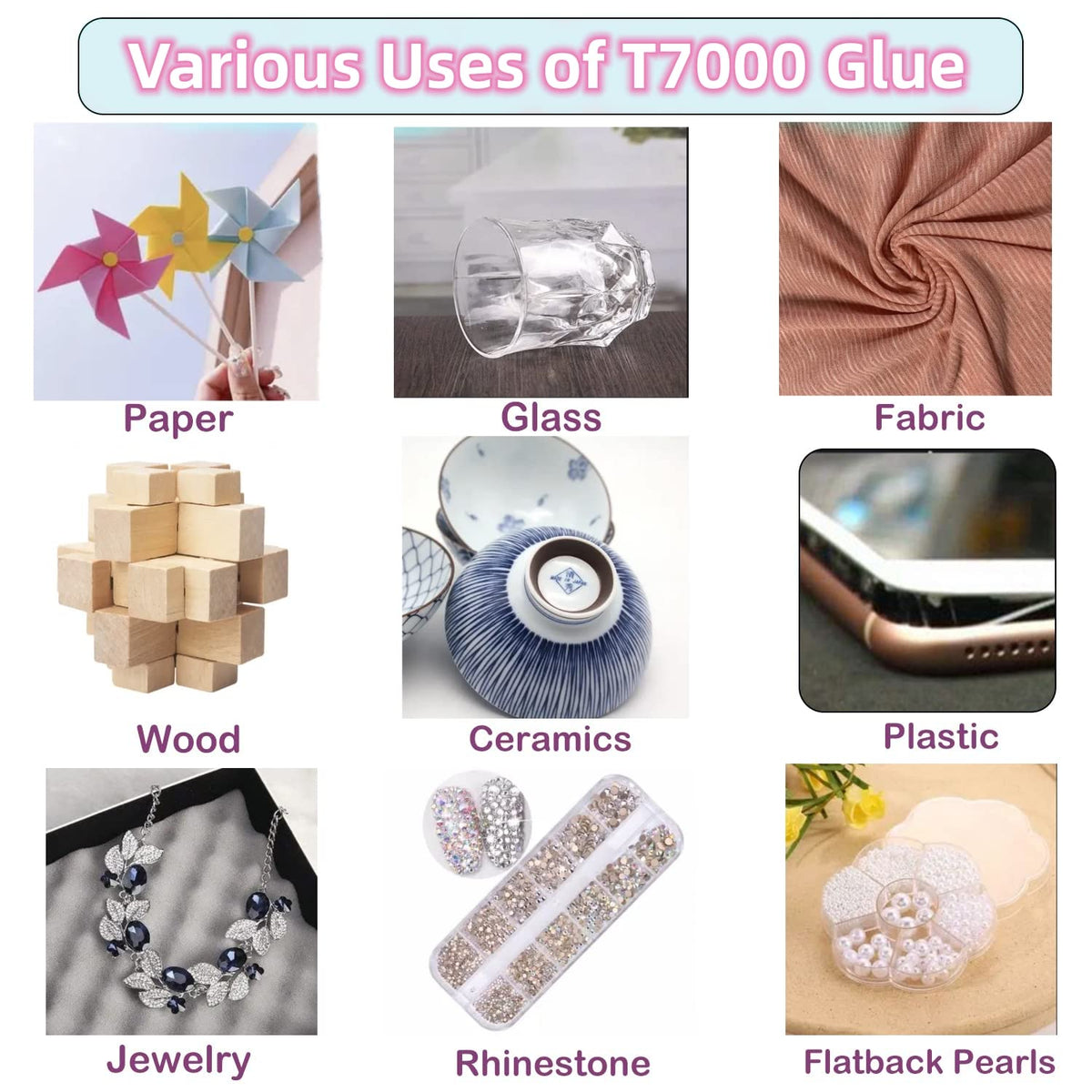 Discover the versatile T-7000 Super Adhesive Glue, perfect for various materials. 100% Authentic, available at Curat Cart in India.