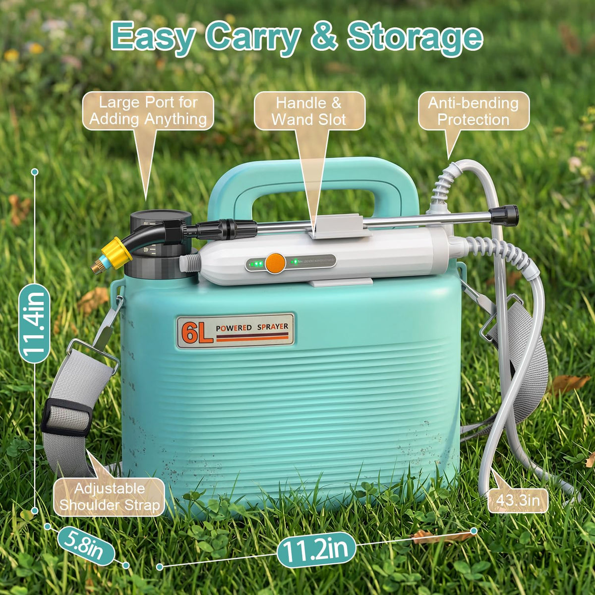 Discover the Tarden Battery Powered Garden Sprayer, a premium import from Curat Cart, designed for effortless gardening with easy carry features.
