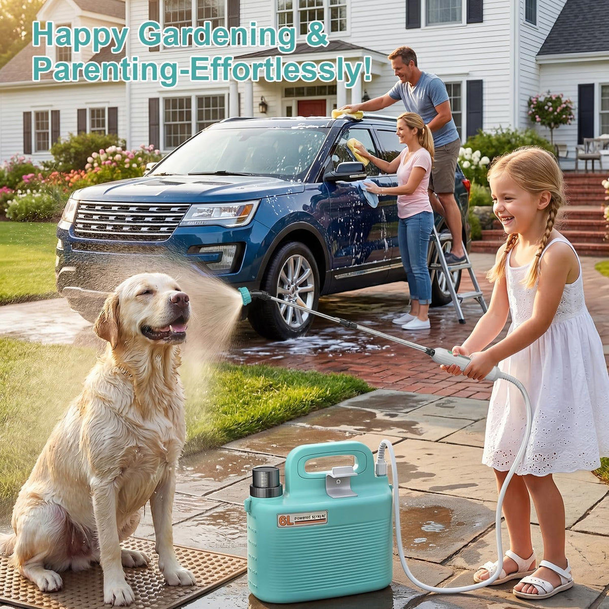 Tarden Battery Powered Garden Sprayer, 100% Authentic, perfect for gardening and pet care, available at Curat Cart in India.