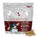 Tartar Shield Dental Dog Biscuits offer a premium imported solution for cleaner teeth and fresher breath. Available at Curat Cart.