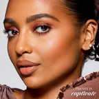 Premium imported tarte smolderEYES shadow liner used by model Remmi to highlight captivating eyes. Perfect for a chic look.