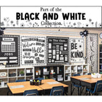 Teacher Created Resources Border Trim showcases elegant black and white designs, perfect for enhancing classroom decor. Available at Curat Cart.