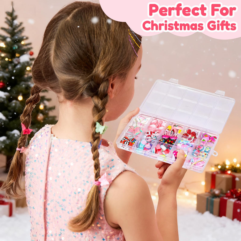 Teenitor Press On Nails for Kids, perfect for Christmas gifts, offer fun designs for creative expression. Available at Curat Cart.