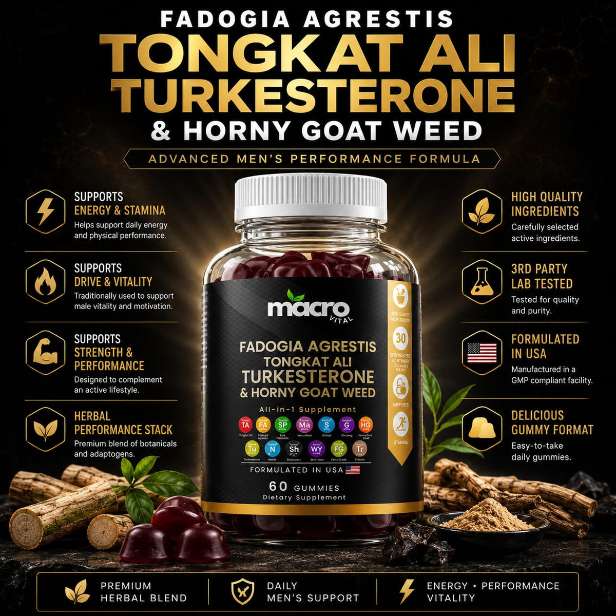 Discover Testosterone Booster Gummies for energy and vitality. 100% Authentic, available at Curat Cart in India.