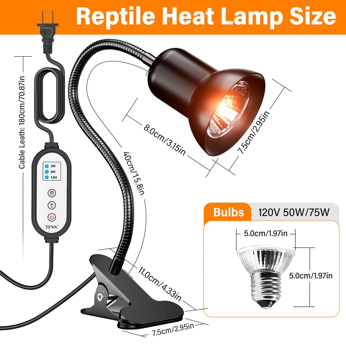 Discover the TFNN Reptile Heat Lamp, 100% Authentic and available in India at Curat Cart. Ideal for reptile habitats.