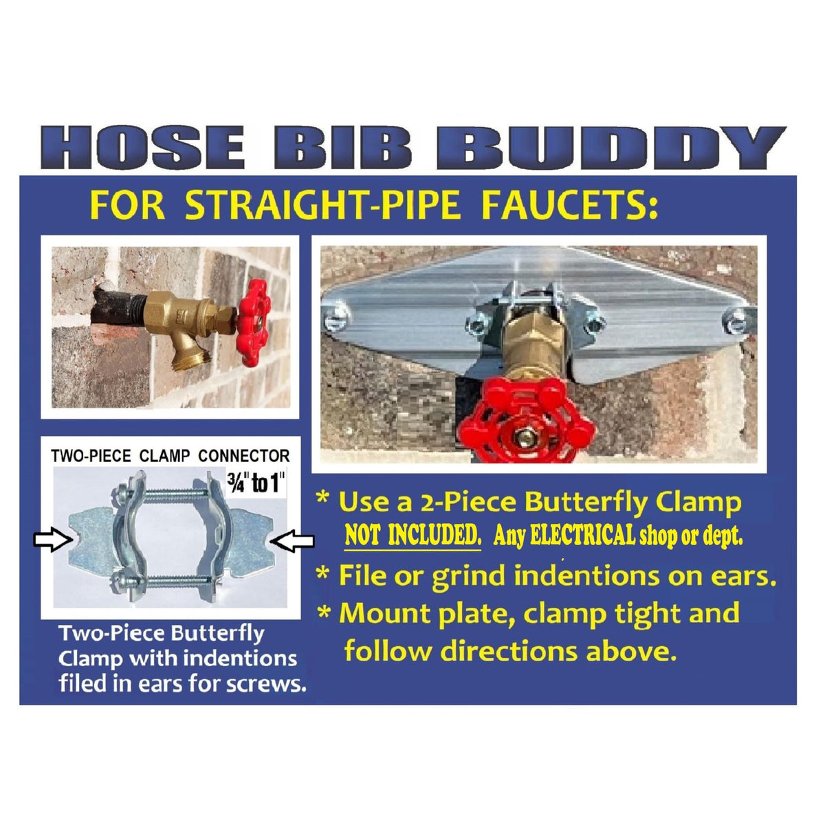 Discover the Hose Bib Buddy Spigot Mounting Plate, specially curated by Curat Cart for seamless faucet integration and user-friendly installation.