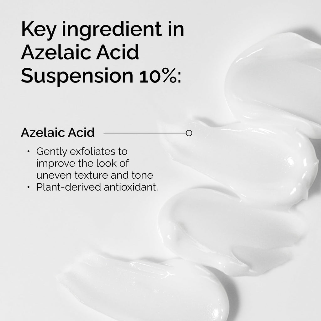 The Ordinary Azelaic Acid Suspension - Back Label & Ingredients Details | buy 100% authentic product online in India via Cura
