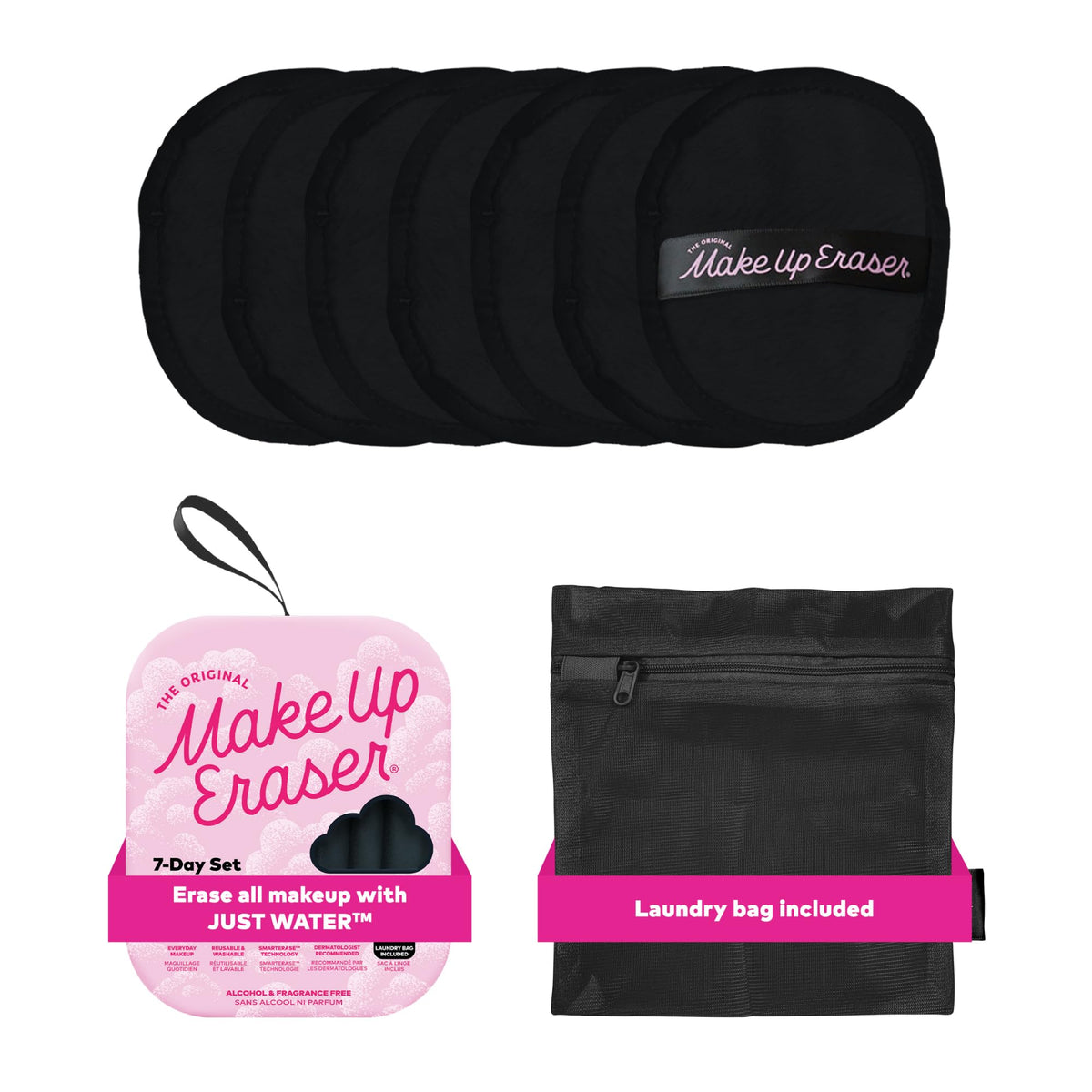 Discover the premium imported MakeUp Eraser 7-Day Set, perfect for effortlessly erasing all makeup with just water. Available at Curat Cart.