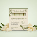 THE RUSTIC LANDS Beef Tallow Soap, rich in oils and vitamins, features 4 long-lasting bars. Verified by CuratCart.