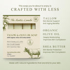 Discover authentic Natural Beef Tallow Soap by The Rustic Lands, crafted with olive oil and shea butter for nourished skin.