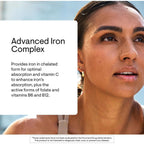 Thorne Advanced Iron Complex enhances iron absorption with vitamin C, perfect for daily use. Available at Curat Cart.