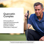 Thorne Quercetin Complex in official packaging, promoting a healthy inflammatory response. Available at Curat Cart.