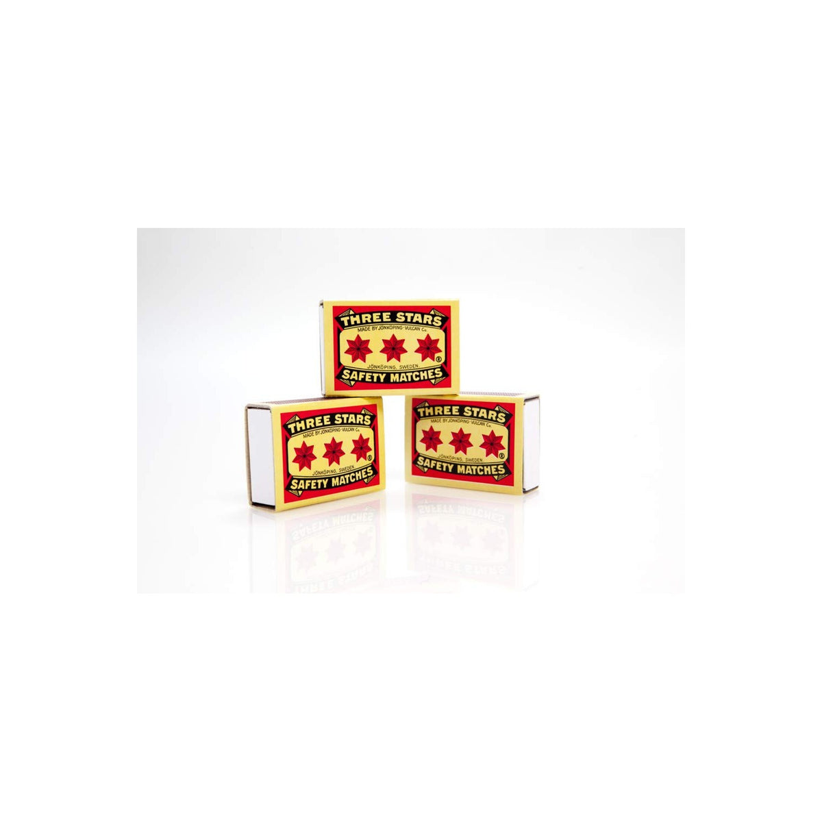 Three Stars Safety Matches offer reliable ignition for daily use. Available at Curat Cart for your convenience.