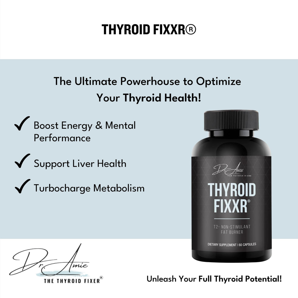 Thyroid Fixxr T2 supplement in official packaging, designed to boost energy and optimize thyroid health. Available at Curat Cart.