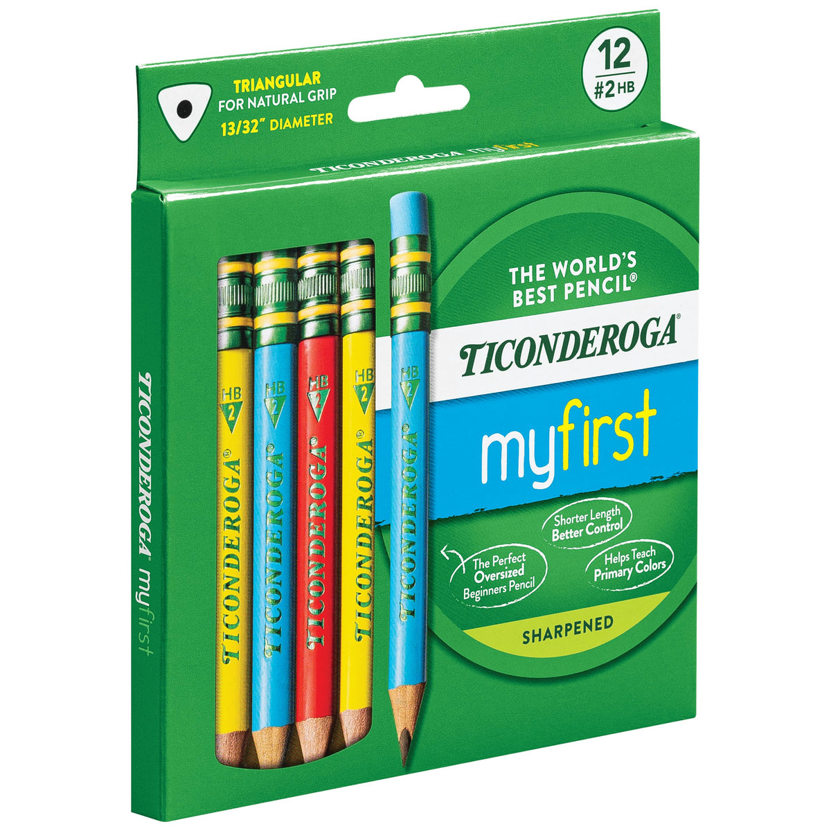 Discover Ticonderoga My First Triangular Pencils, specially curated by Curat Cart for optimal grip and control. Perfect for beginners.