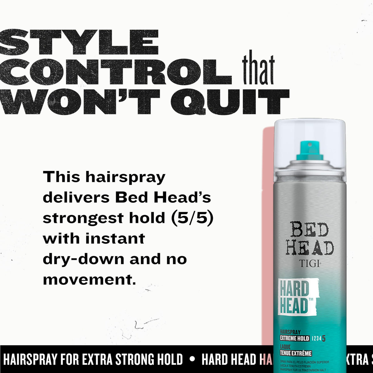 Discover TIGI Bed Head Hard Head Hair Spray for extreme hold. Verified by CuratCart, styles stay locked all day.