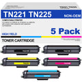 Premium imported Brother toner cartridge high yield replacement set from Curat Cart, featuring five vibrant colors for superior printing quality.