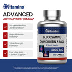 Discover tnvitamins Glucosamine Chondroitin MSM, specially curated by Curat Cart for advanced joint support and comfort.