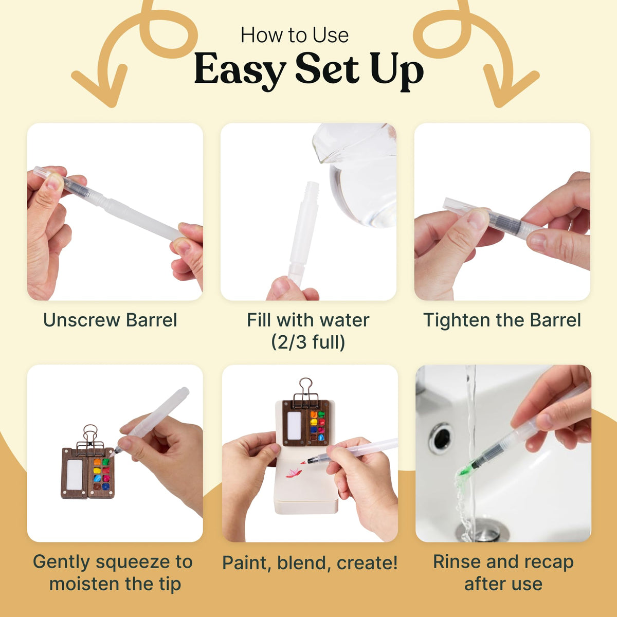 Discover how to use Tobios Watercolor Brush Pens, a premium imported choice for artists, available at Curat Cart.