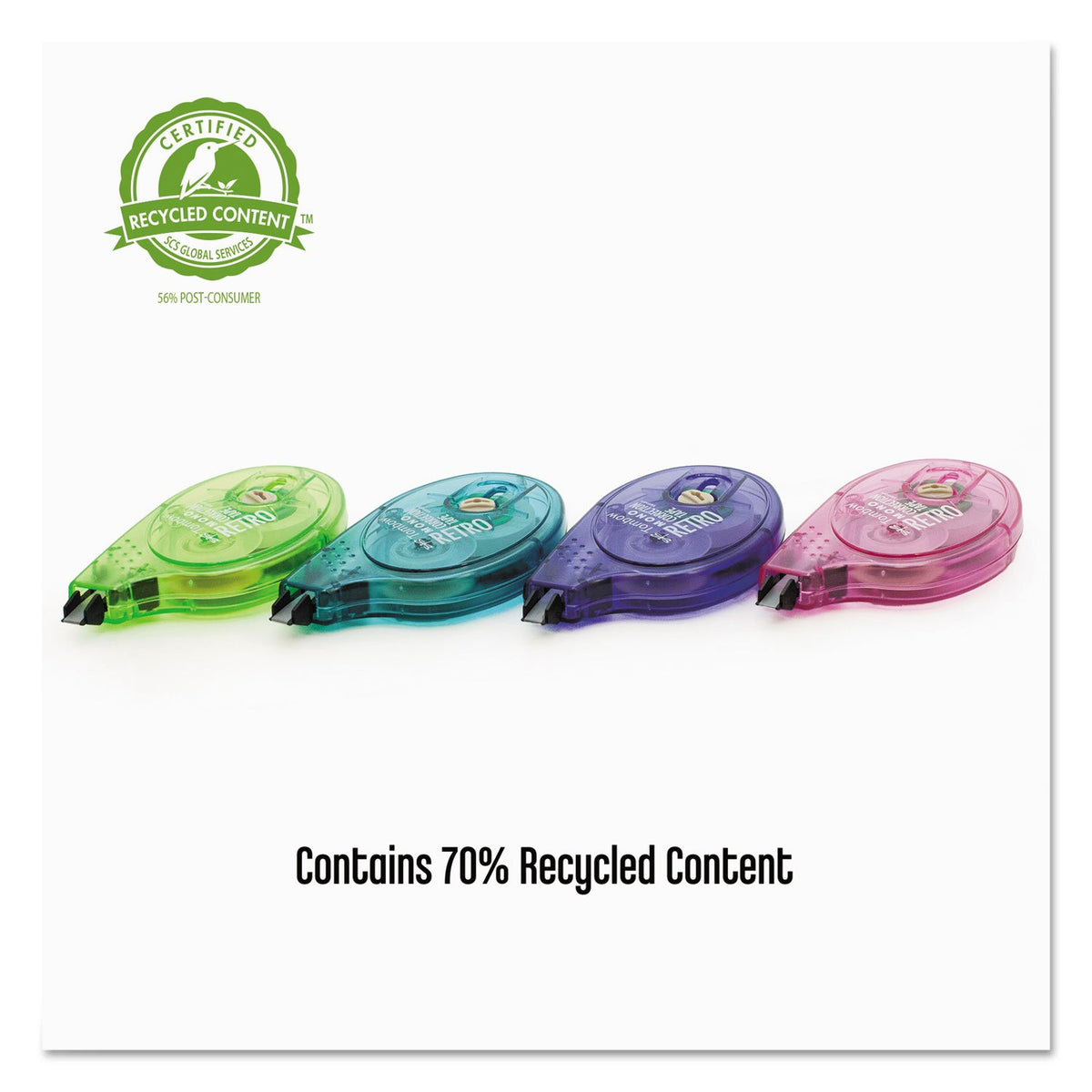 Discover the Tombow Mono Correction Tape in vibrant colors, perfect for daily use. Available at Curat Cart for your stationery needs.
