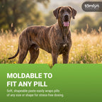 Tomlyn Pill-Masker Bacon-Flavored Paste, specially curated by Curat Cart, easily wraps any pill for stress-free dosing.