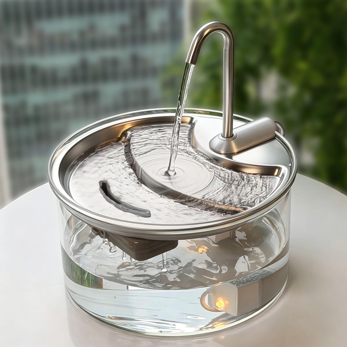 Discover the Tomxcute Glass Cat Water Fountain, a premium import that enhances hydration for your cat. Available at Curat Cart.