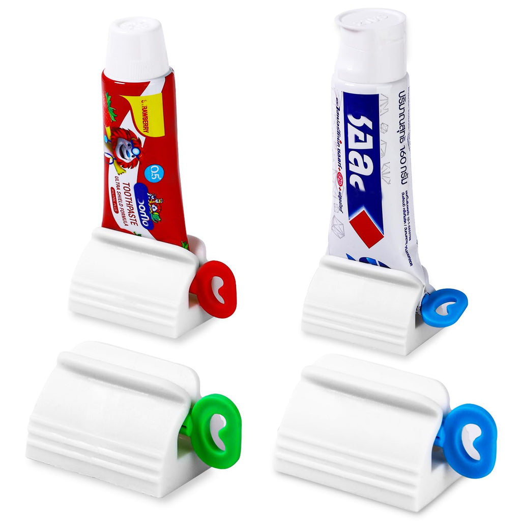 Premium imported toothpaste squeezer set of 4 from Curat Cart, perfect for maximizing toothpaste usage effortlessly.