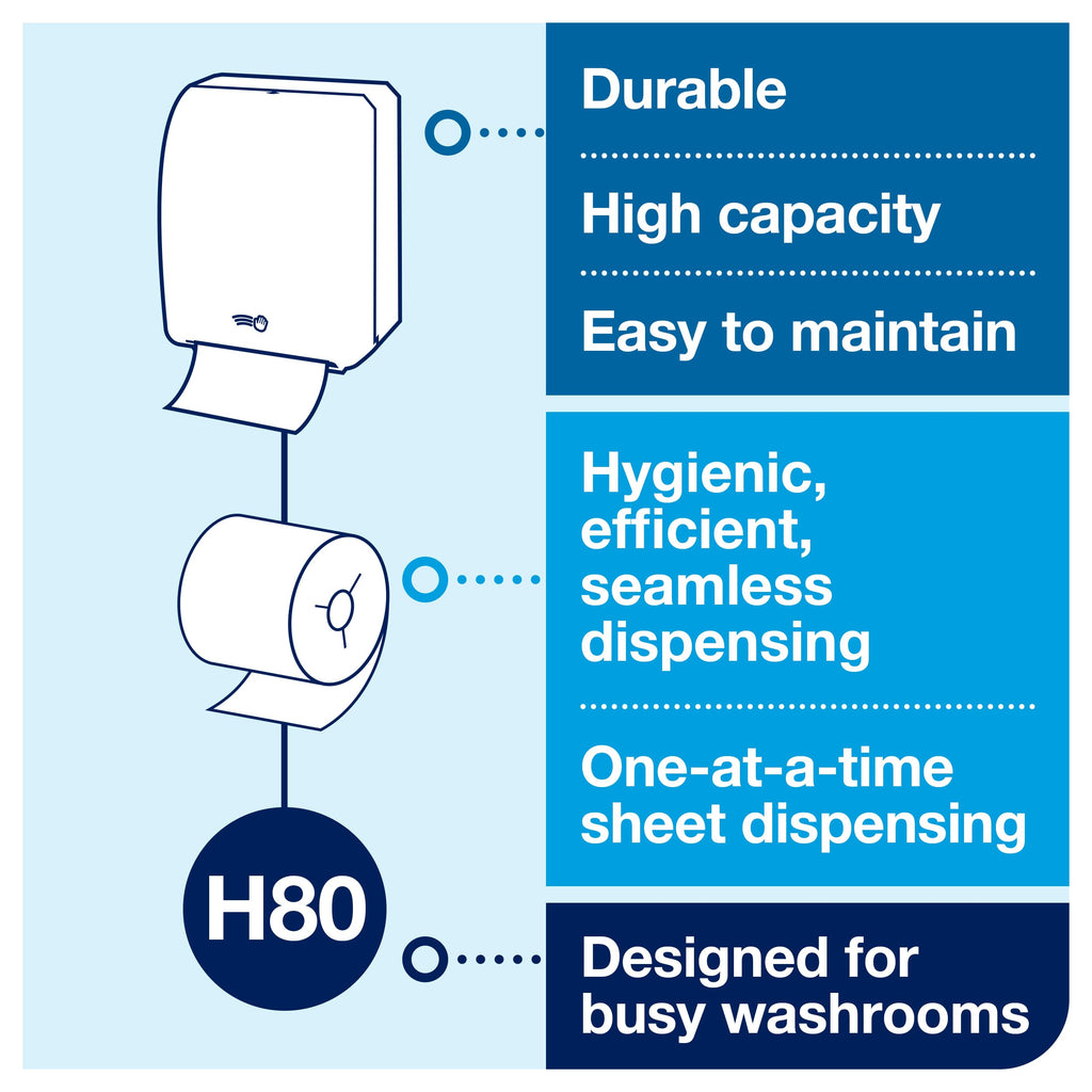 Discover the Tork Hand Towel Roll Natural, specially curated by Curat Cart for hygienic, seamless dispensing in busy washrooms.