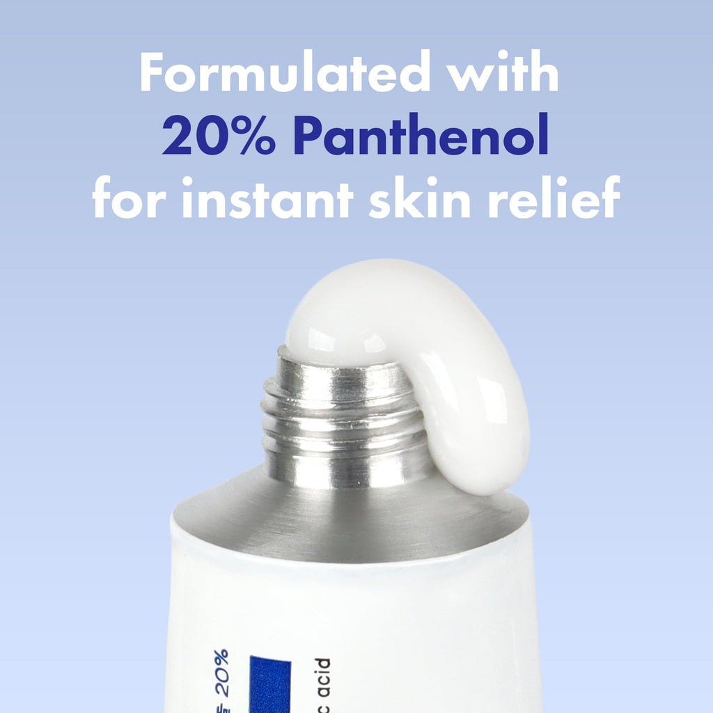 TOSOWOONG Panthenol Barrier Cream features high-quality packaging, enriched with 20% Panthenol for instant skin relief. Available at Curat Cart.