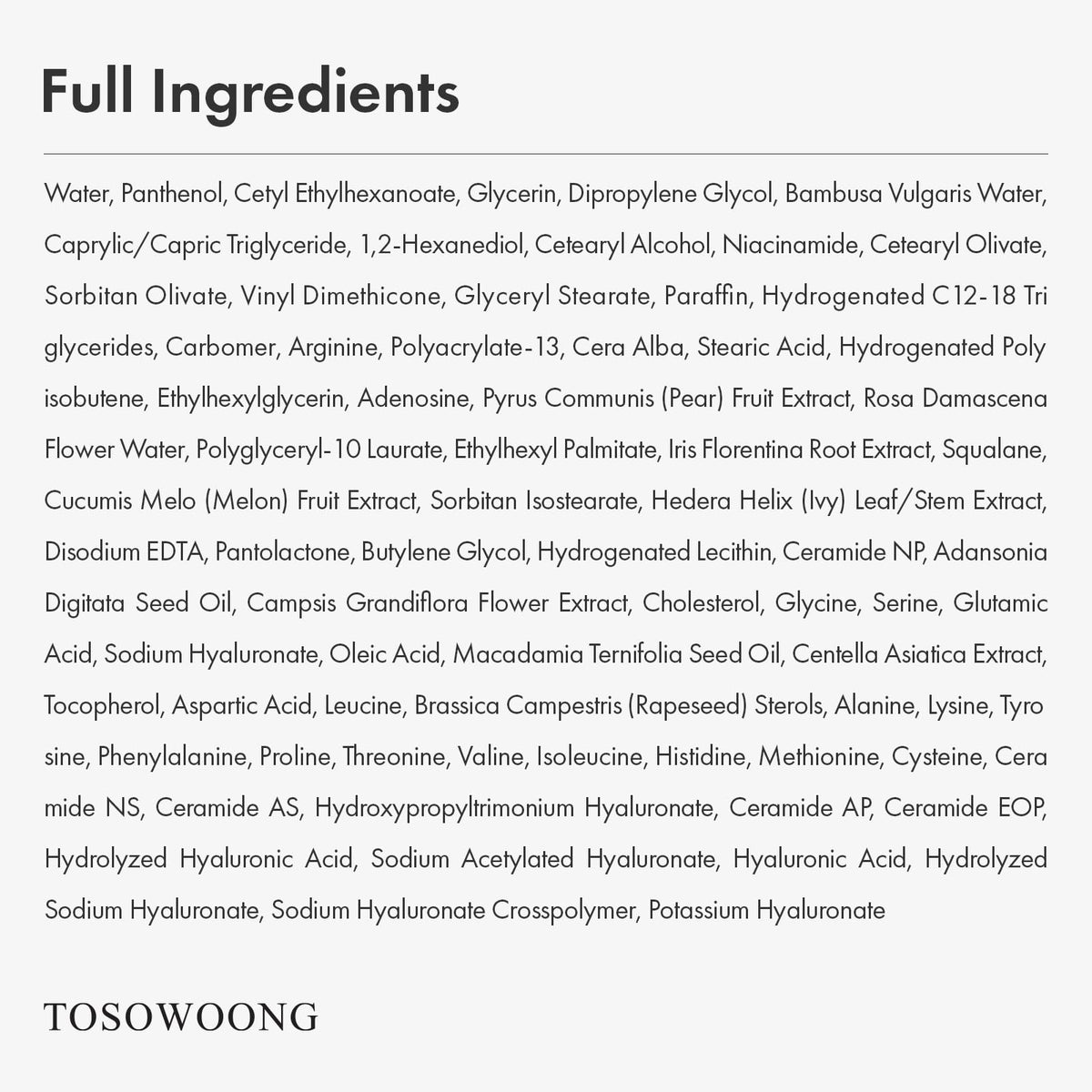 TOSOWOONG Panthenol Barrier Cream offers intense hydration and protection, ensuring 100% authenticity and availability at Curat Cart.