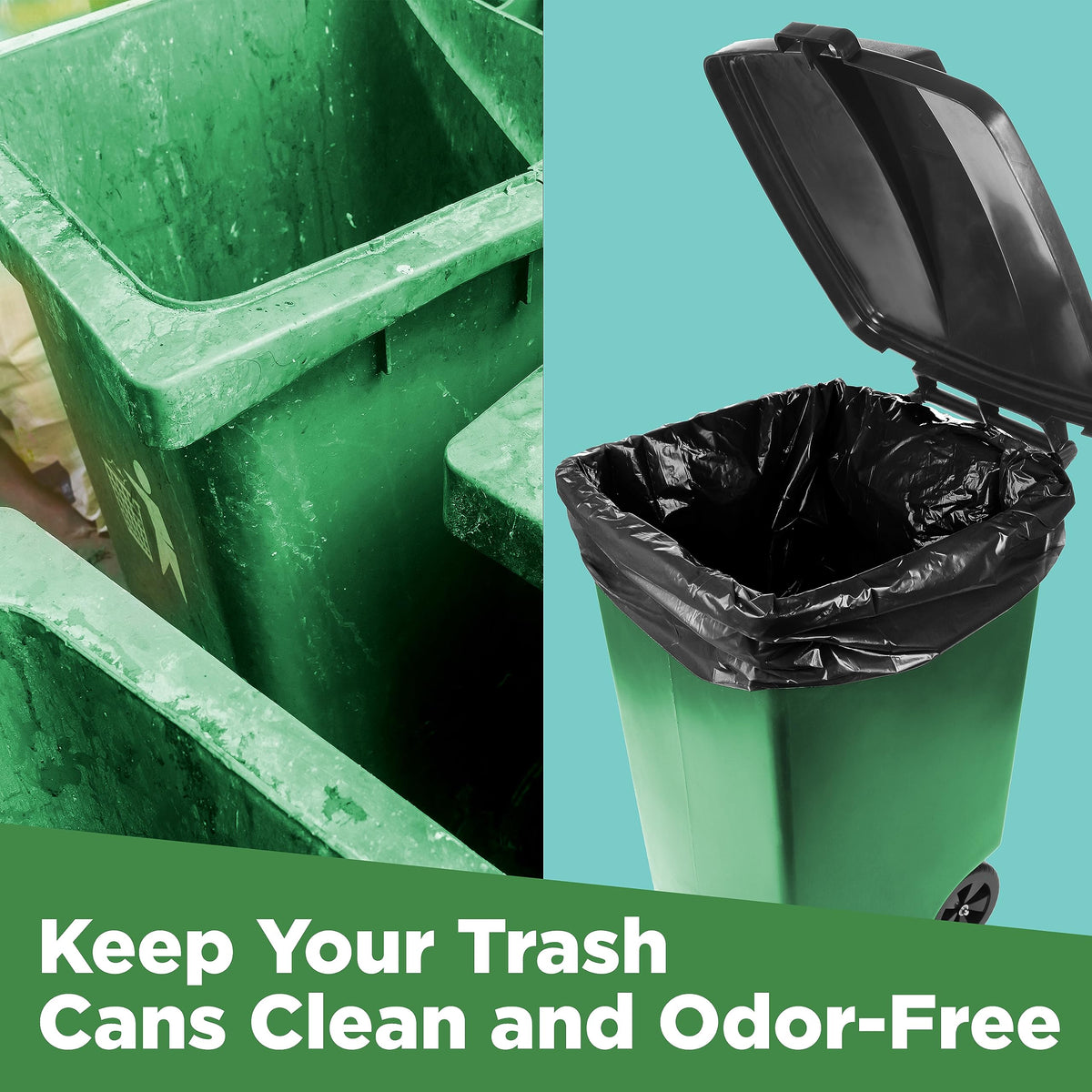 ToughBag Heavy Duty Trash Bags offer durability and odor control for clean and efficient waste management, exclusively at Curat Cart.