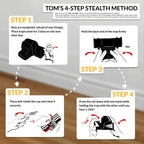 Follow Tom's 4-step method to use the Tougher Than Tom Rat Trap effectively. Perfect for quick pest control solutions. Available at Curat Cart.