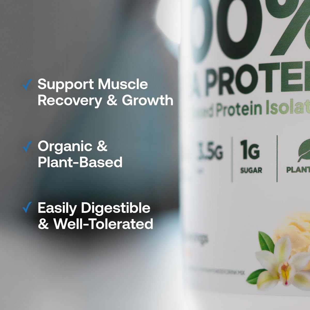 Boost your fitness with Transparent Labs Pea Protein Powder, perfect for muscle recovery and growth. Available at Curat Cart.