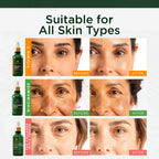 Before and after results of Tree of Life Face Serum, suitable for all skin types. Available in India. Order online now!
