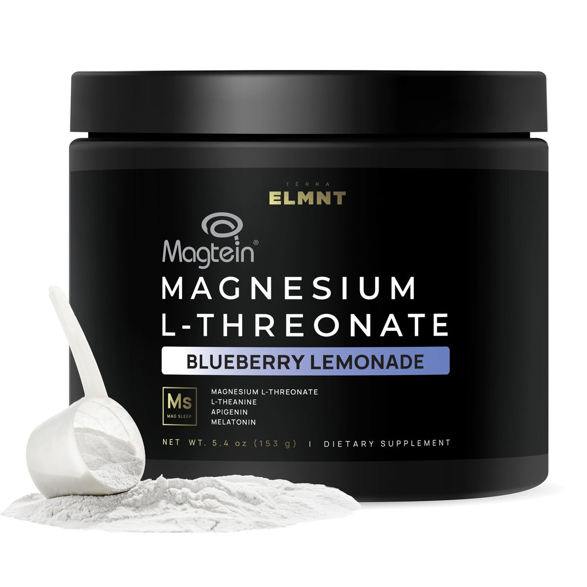 Experience the premium imported Triple Sleep Magnesium L-Threonate Powder in Blueberry Lemonade flavor, available at Curat Cart.