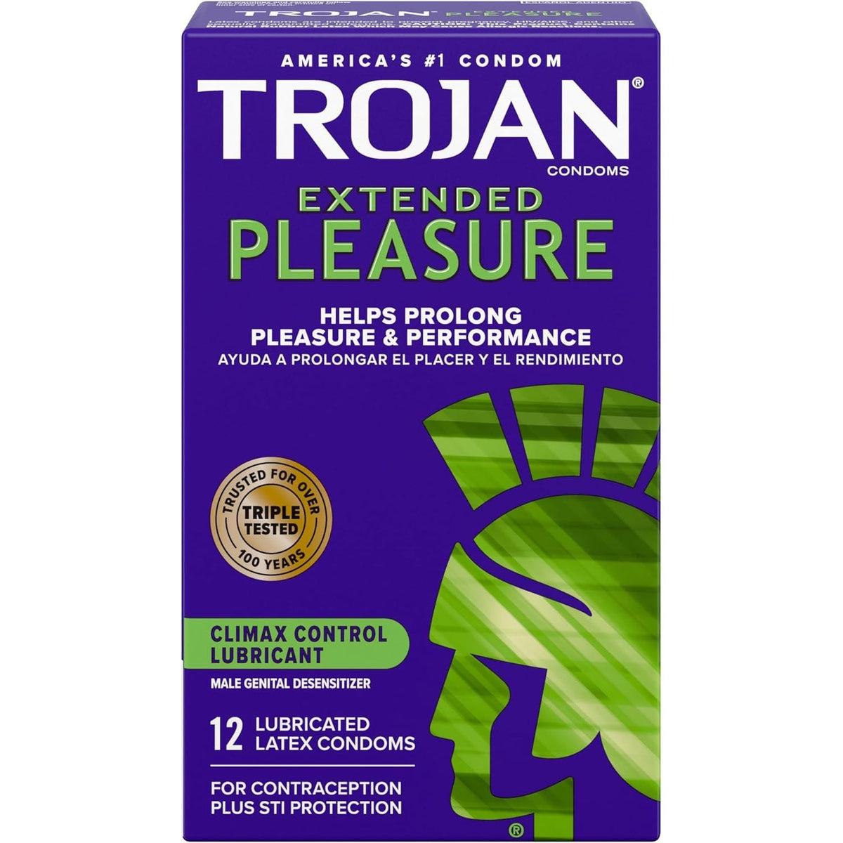 Discover the authentic Trojan Extended Pleasure condoms, designed to enhance intimacy with 12 lubricated latex options for ultimate protection.