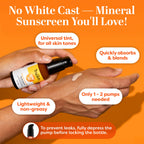 TruSkin Tinted Mineral Sunscreen Serum in high-quality packaging, absorbs quickly for all skin types. Available at Curat Cart.