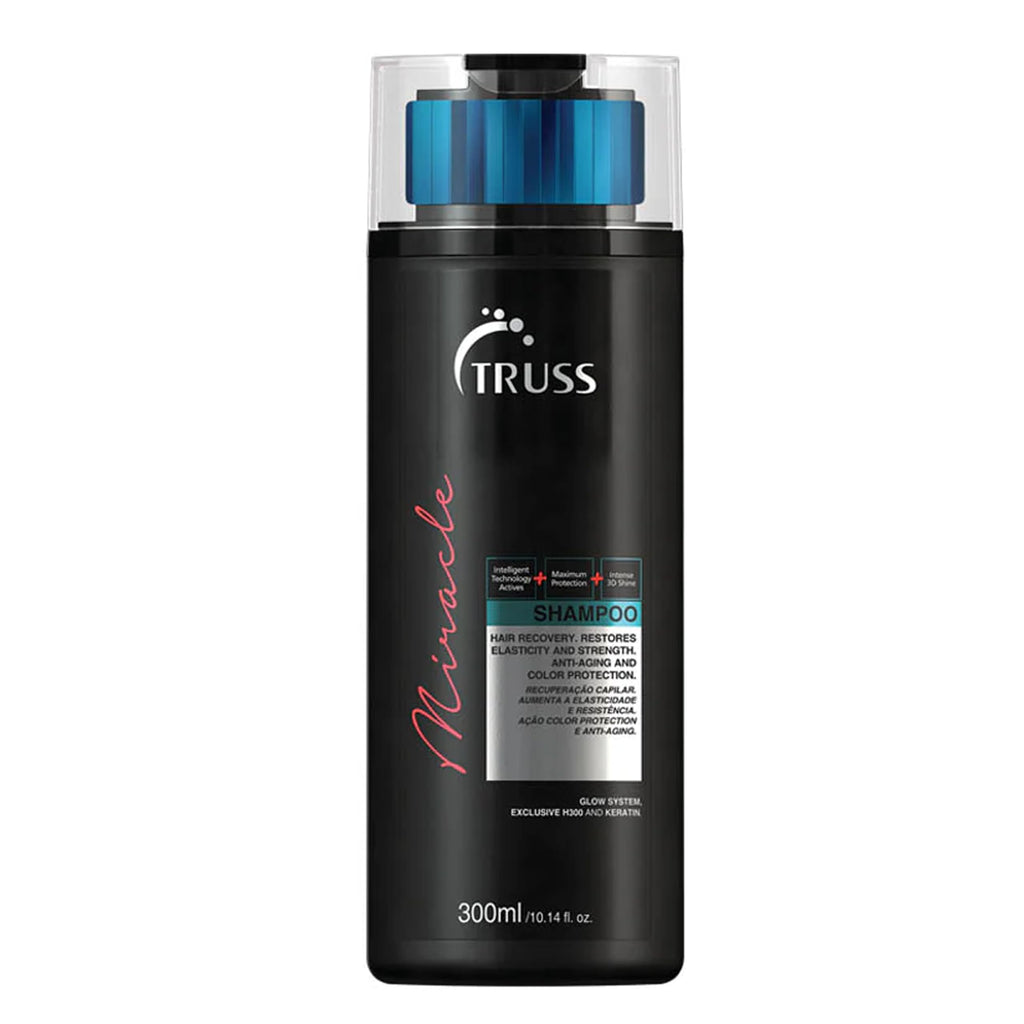 TRUSS Miracle Shampoo, a premium import for hair recovery, enhances elasticity and protects your hair. Available at Curat Cart.