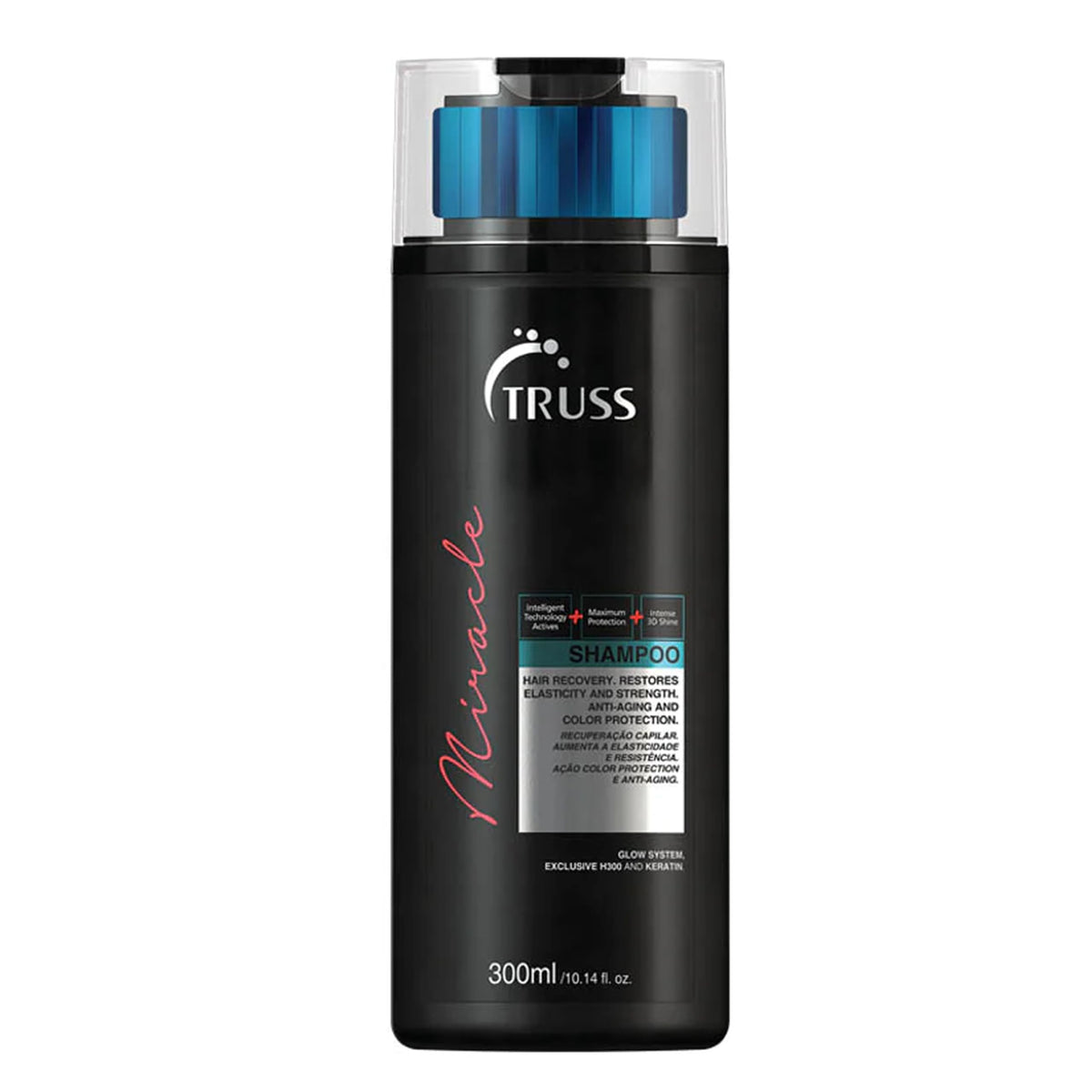 TRUSS Miracle Shampoo, a premium import for hair recovery, enhances elasticity and protects your hair. Available at Curat Cart.