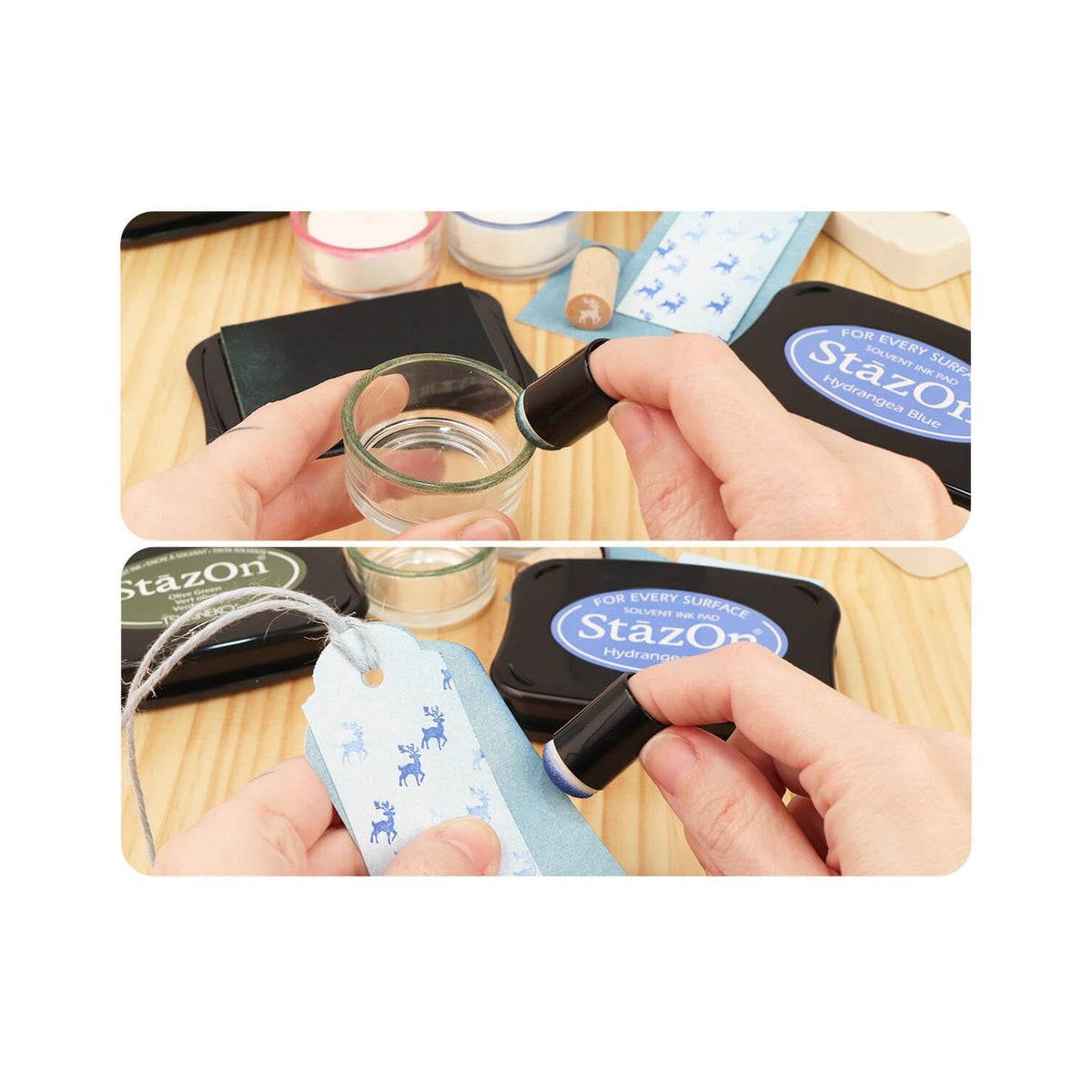 Transform your crafting with the exclusive Tsukineko StazOn Inkpad, specially curated by Curat Cart for vibrant stamping projects.