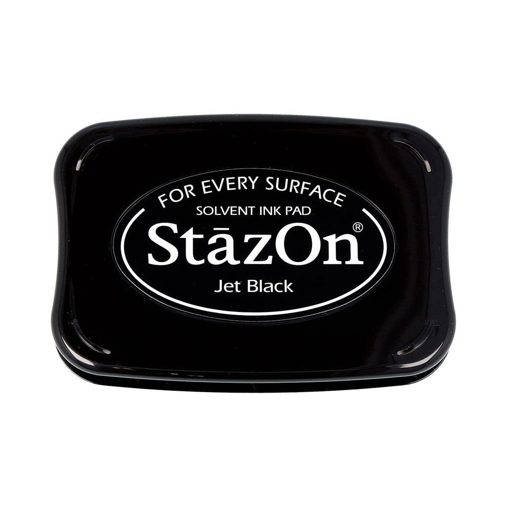 Experience the premium imported Tsukineko StazOn Inkpad in Jet Black, perfect for every surface. Available at Curat Cart.