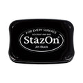 Experience the premium imported Tsukineko StazOn Inkpad in Jet Black, perfect for every surface. Available at Curat Cart.