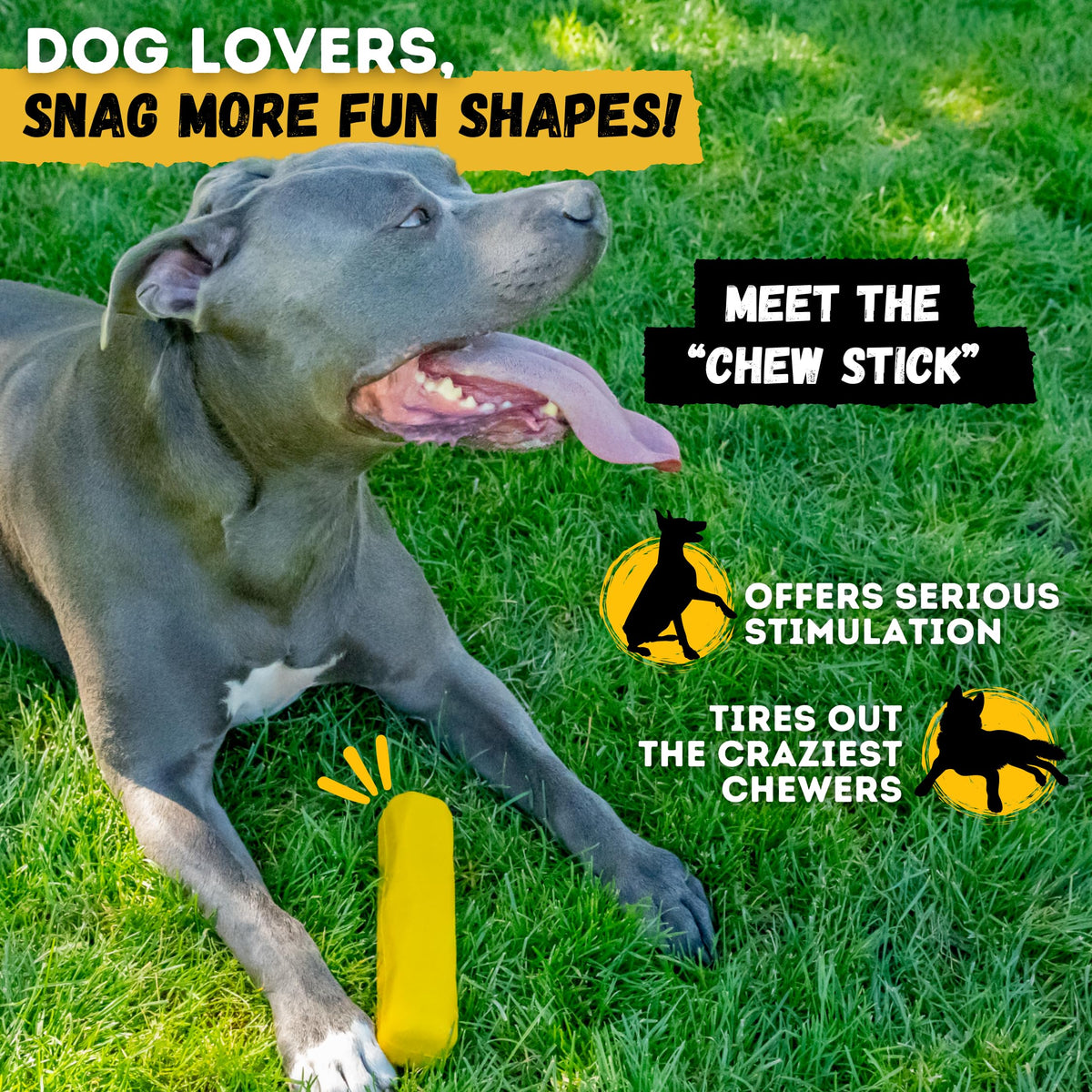Indestructible Dog Toy for Chewers in official packaging, designed to entertain and tire out the most aggressive chewers. Available at Curat Cart.