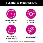 Discover the Tulip Permanent Fabric Marker with vibrant, nontoxic colors in official packaging at Curat Cart. Perfect for creative projects.