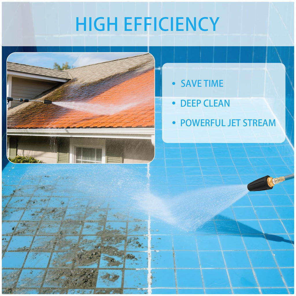 Turbo Nozzle Pressure Washer Tips deliver high efficiency for deep cleaning. Perfect for daily use. Available at Curat Cart.