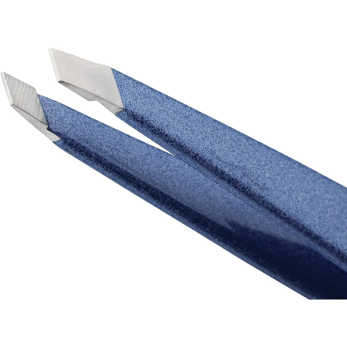 Tweezerman Stainless Steel Slant Tweezer - Close-Up Angle With Precision Tips | Genuine Imported Product