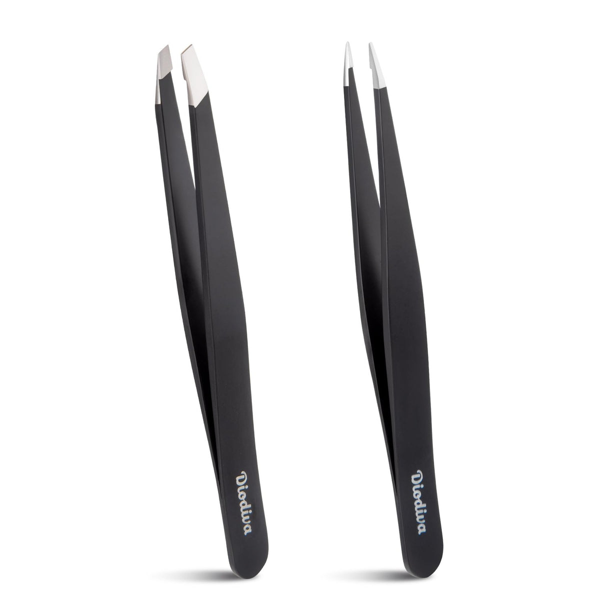 Premium black tweezers for precise eyebrow and facial hair grooming. Verified by CuratCart for quality assurance.