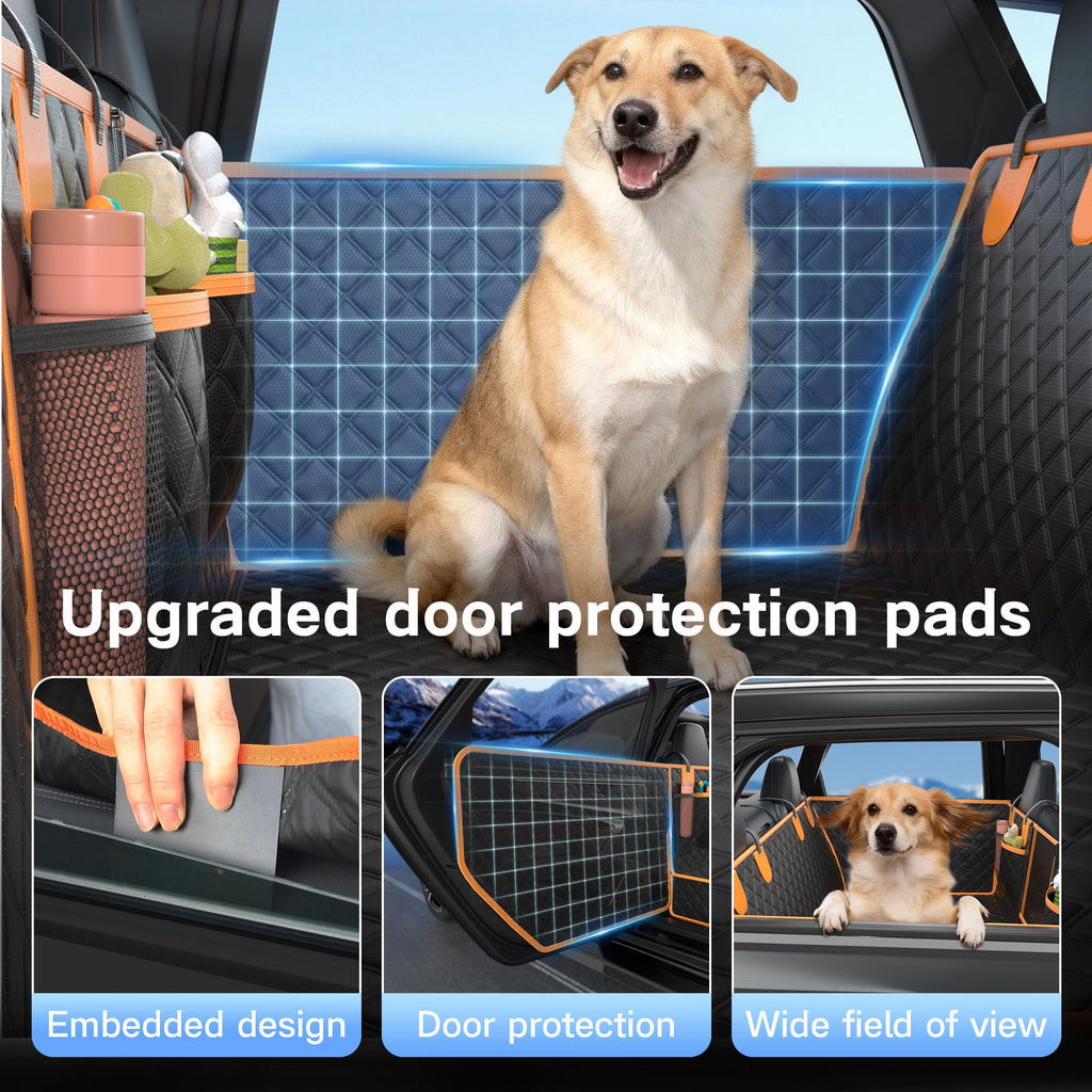 Twesync Dog Seat Cover offers upgraded door protection pads, ensuring a clean car while keeping your pet comfortable. Perfect for daily use. Buy now at Curat Cart.