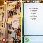 Transform chaos into order with the UJL Magnetic Dry Erase Board, a premium import for organized meal planning. Available at Curat Cart.