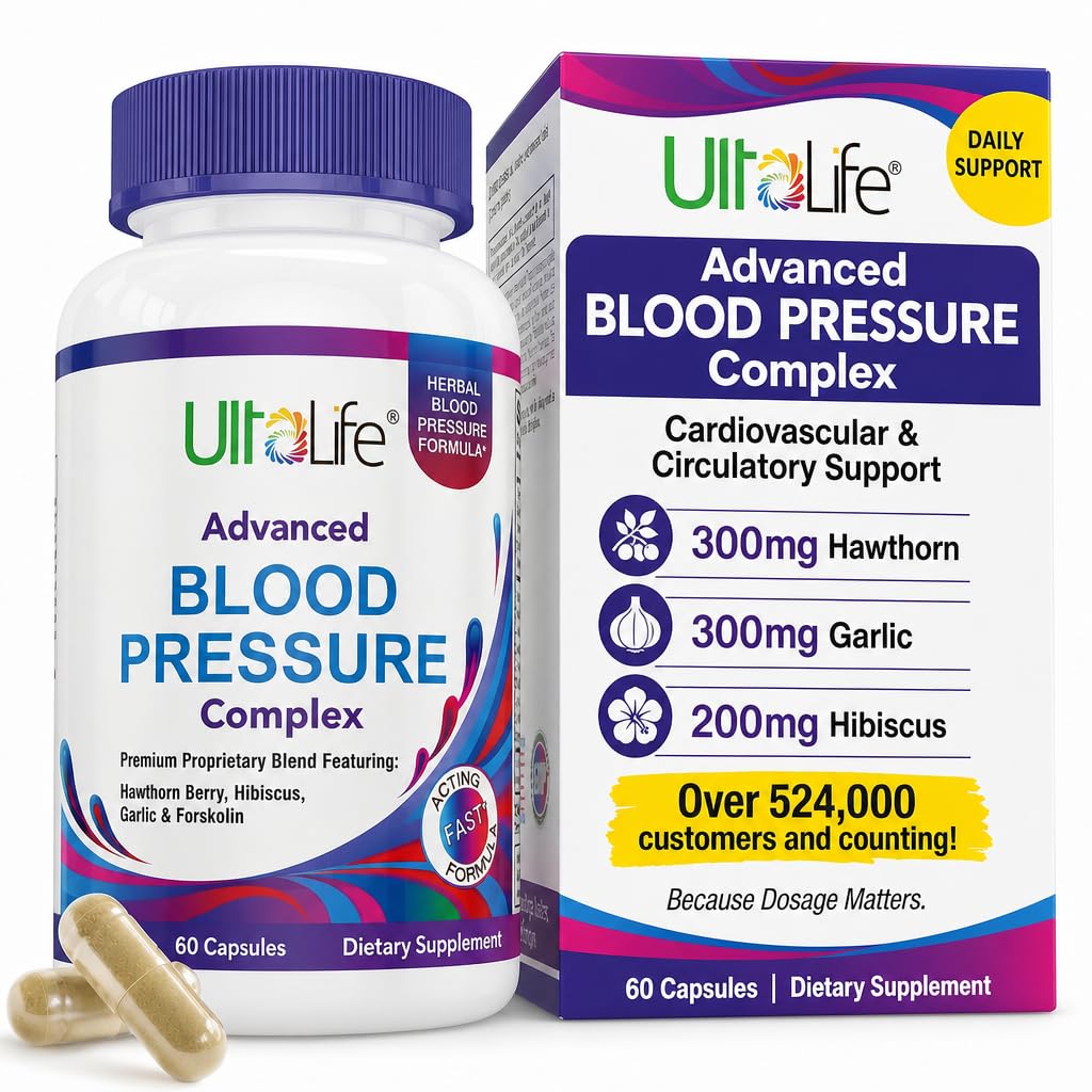 ULTALIFE Blood Pressure Supplements offer premium imported ingredients for cardiovascular support. Available at Curat Cart.